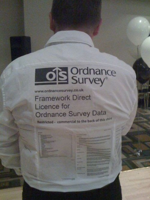 Kenneth wearing the OS licence (back)